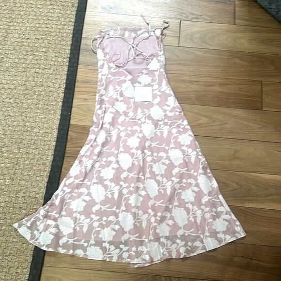 Sweet Pot The Label Totally Wild Midi Dress Pink NEW with tags - Picture 8 of 13